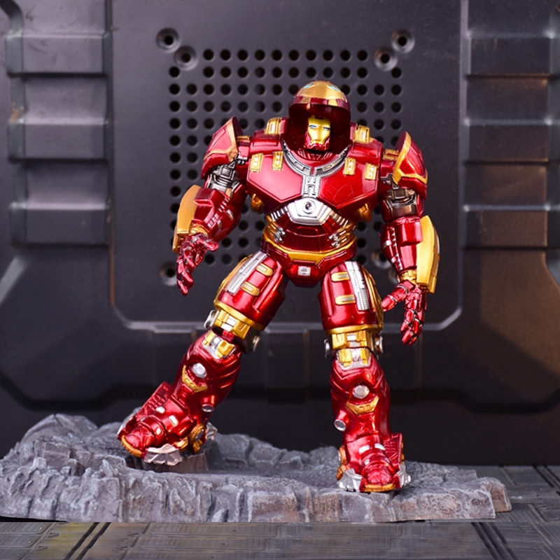 Mô hình đồ chơi nhân vật Avengers Iron Man Hulk bằng PVC có đèn LED cho trẻ em