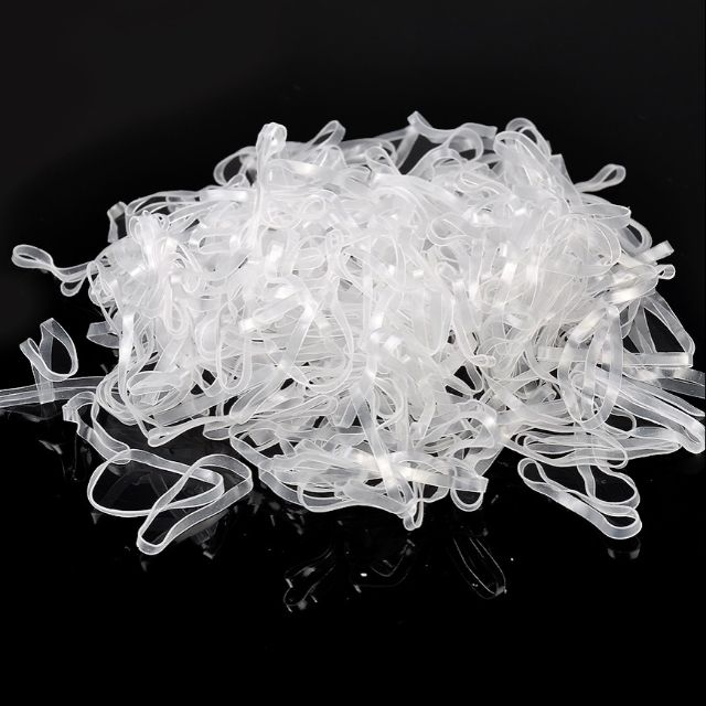 0.5kg thun cột tóc trong suốt (cở to)