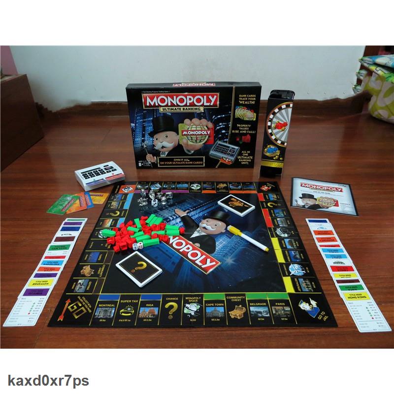 Siêu Giảm Giá Board game Monopoly Ultimate Banking | bộ trò chơi cờ tỷ phú 4.0 ngân hàng điện tử có máy ATM quẹt thẻ tự