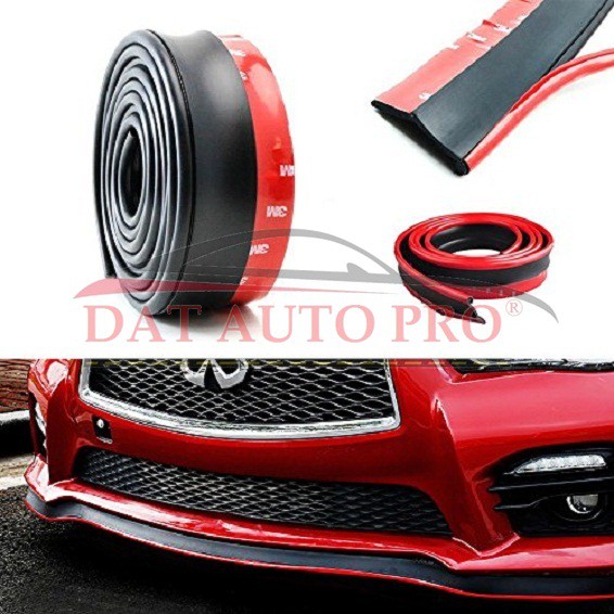 Dải cao su SAMURAI. Lip cao su SAMURAI bảo vệ gầm dài 2,5 m màu đen-đỏ.l