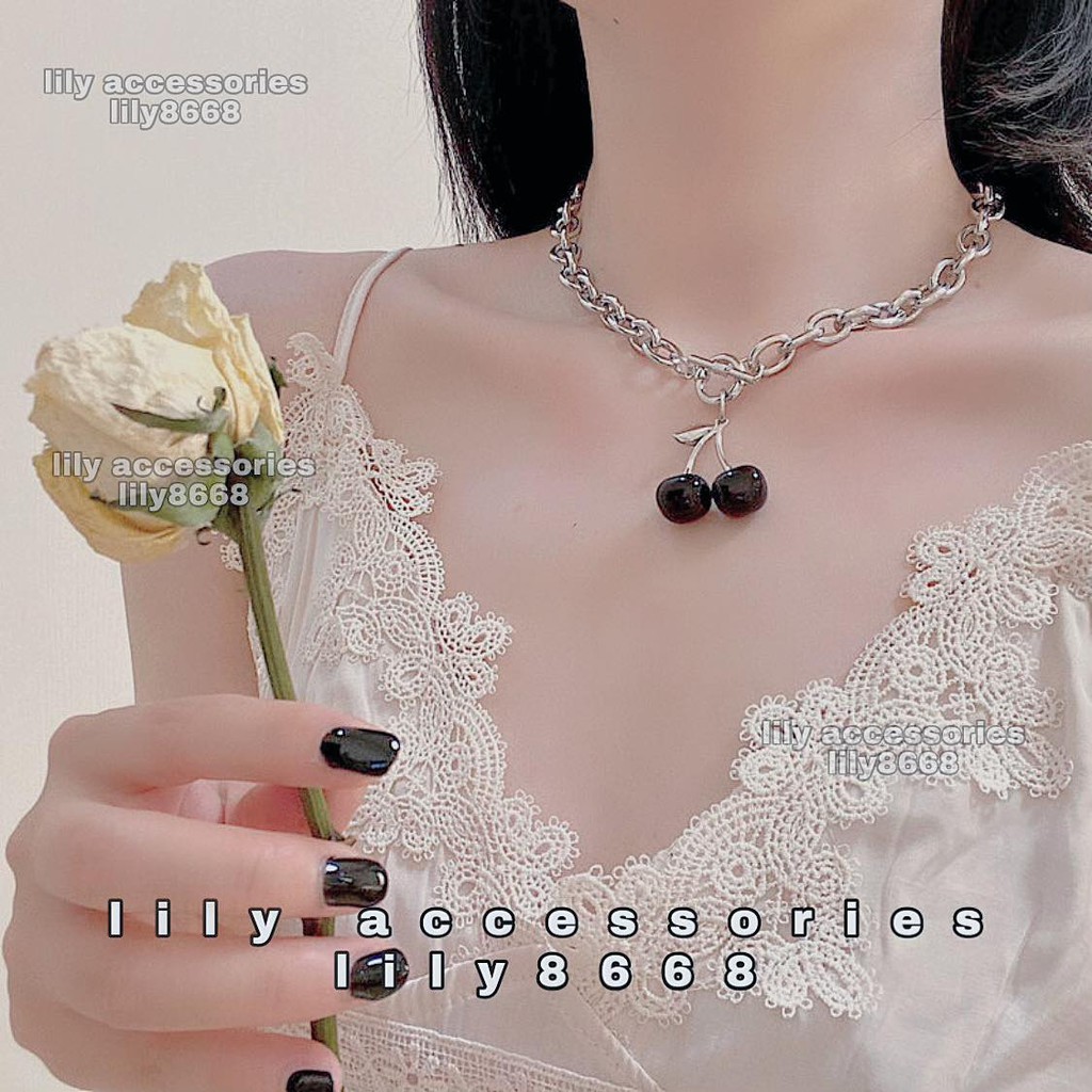 Cherry Chain Necklace  dây chuyền vòng cổ Cherry