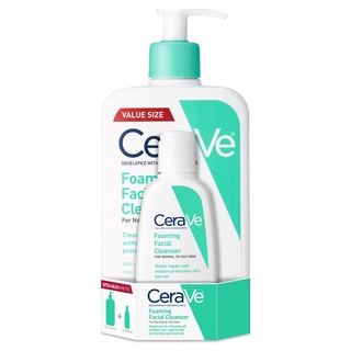 Sữa rửa mặt Cerave da dầu bản Mỹ set 473ml+87ml ANVISHOP CeraVe Foaming Face Wash, Face Cleanser for Normal to Oily Skin