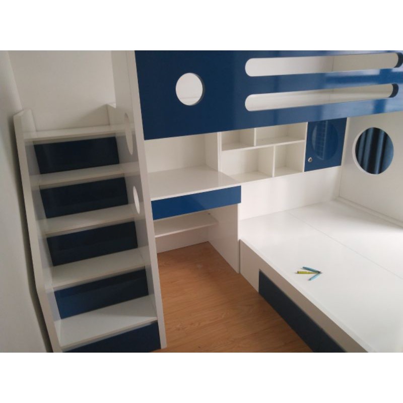 GIƯỜNG TẦNG TRẺ EM Gỗ MDF cốt Thái Lan phủ melamine