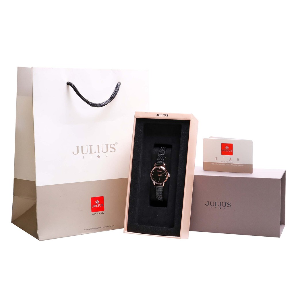Đồng hồ nữ julius star Hàn Quốc JS-045C dây thép