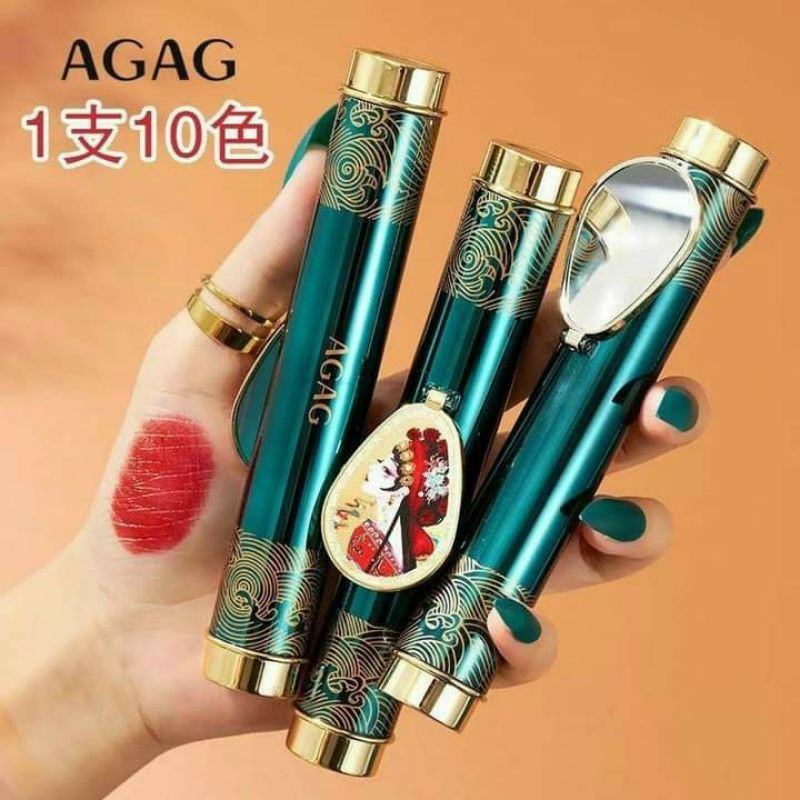 💮 SON THẠCH AGAG TIỂU THƯ 10 MÀU MA THUẬT KÈM GƯƠNG NỘI ĐỊA TRUNG SIÊU HOT 💮💮