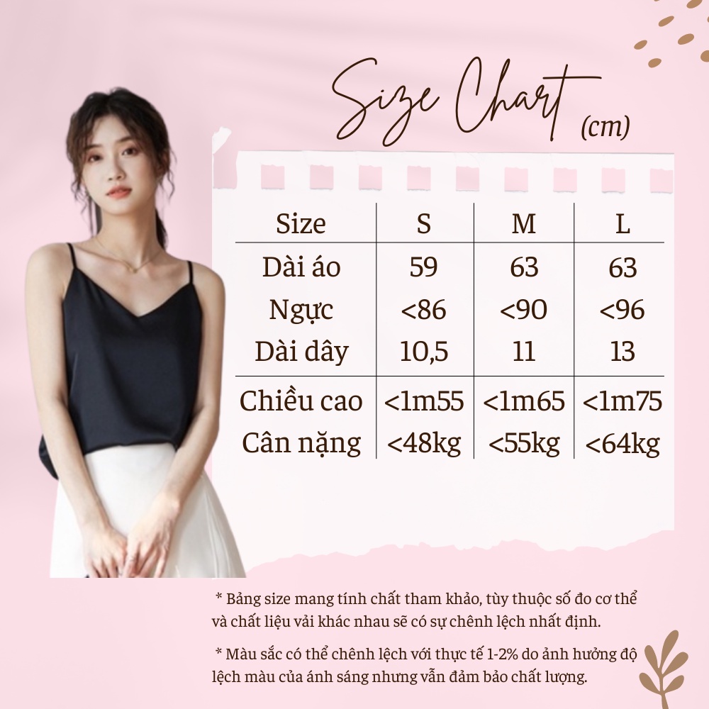 Áo hai dây nữ lụa cao cấp mát mịn Junnie Closet