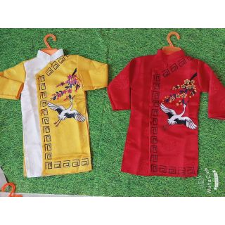 Áo dài cách tân chim hạc cho bé trai