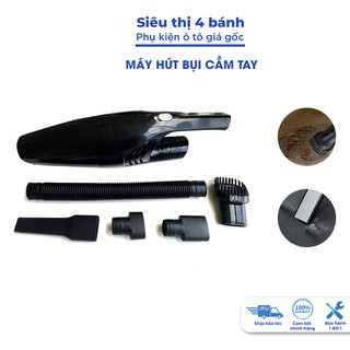 Máy hút bụi ô tô cầm tay công suất lớn, Máy hút bụi không dây cho xe hơi sạc bằng dây usb [Tặng kèm phụ kiện]
