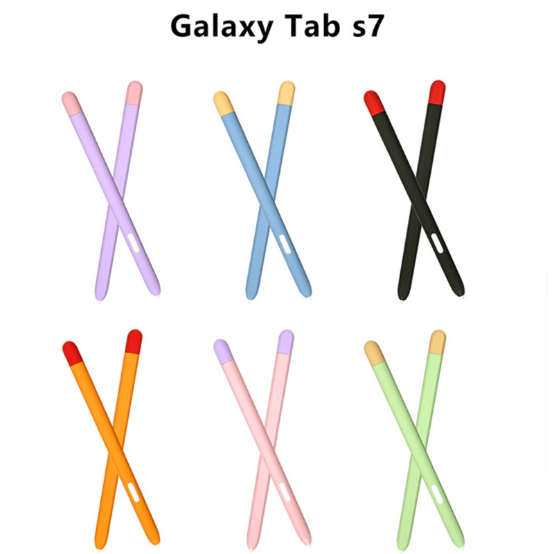 Vỏ Silicon Bảo Vệ Bút Cảm Ứng Họa Tiết Hoạt Hình Dễ Thương Cho Tablet S6 / S7 S-Pen Ốp