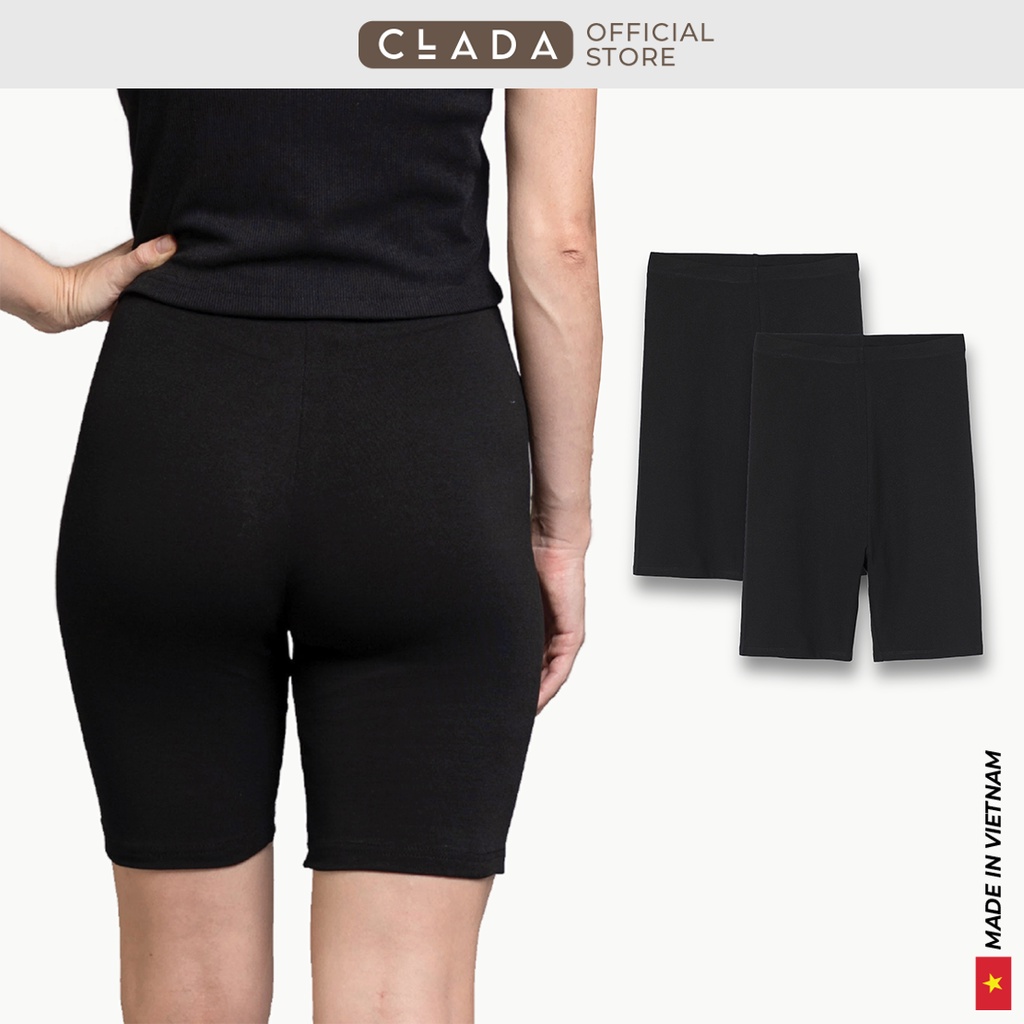 Combo 2 Quần legging đùi nữ cotton Clada