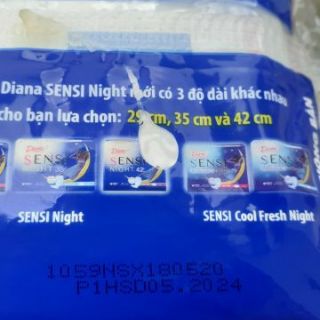 Băng Vệ Sinh Diana Sensi Cool Fresh 29cm 4 miếng