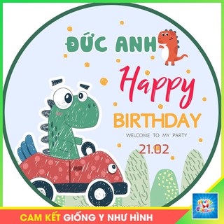 Phông trang trí sinh nhật khủng long - BACKDROP THIẾT KẾ THEO YÊU CẦU #TrangTriSinhNhat