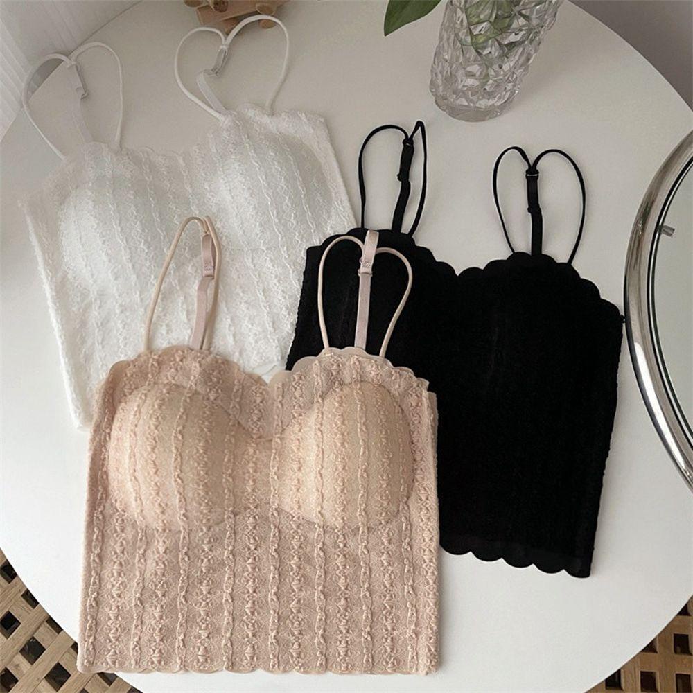 QQMALL Áo Lót Hai Dây Cổ Chữ V Lưng Trần Gợi Cảm Cho Nữ