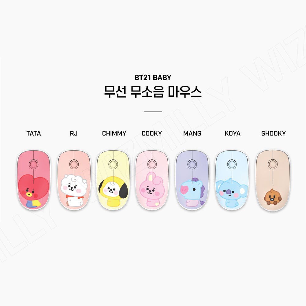 Chuột Không Dây BT21 BTS Chính Thức