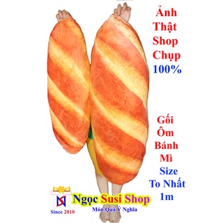 [ÀNH THẬT] THÚ BÔNG BÁNH MÌ SIÊU TO KHỔNG LỒ ÔM NGỦ - GẤU BÔNG BÁNH MÌ
