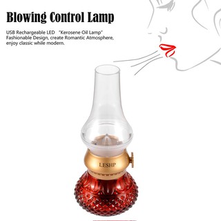 Đèn LED để bàn giả đèn dầu kiểu retro