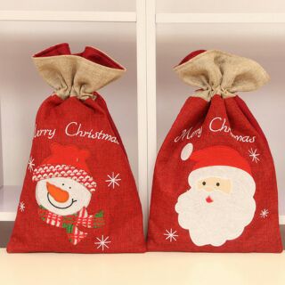 Túi quà Noel Túi dây rút Ông già Noel