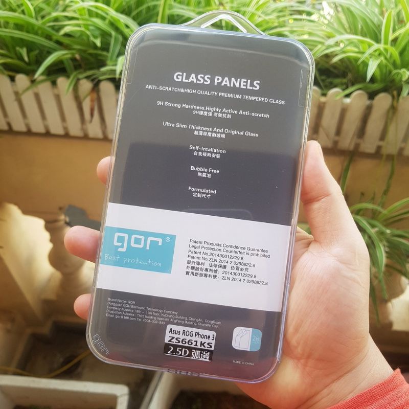 Bộ 2 kính cường lực Gor asus ROG PHONE 3 trong suốt Full box