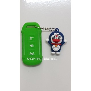 { Hai sọc} Bao da 2 sọc SMARTKEY 3 nấc công tắc DORAEMON ( bao da 2 sọc kèm hình Doraemon).