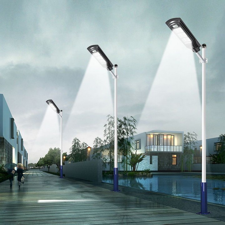 Đèn đường - đèn led năng lượng mặt trời sân vườn Solar Street Light cảm biến thông minh, tiết kiện điện