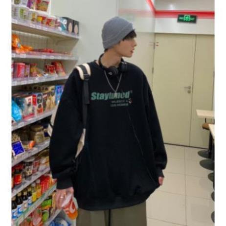 Áo Sweater Staytuned  Form Rộng Unisex Tay Bồng Nam Nữ Mặc Được Chất Nỉ Bông Hàng Xuất Dày Đẹp Không Bai, Không Xù AN1 | BigBuy360 - bigbuy360.vn