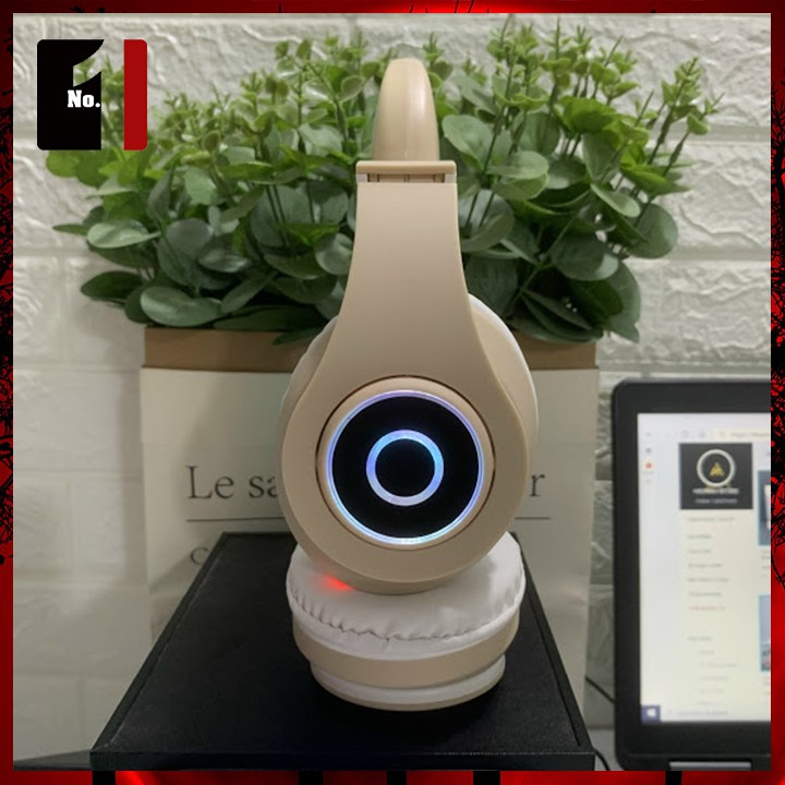 Tai Nghe Chụp Tai LED Bluetooth TAI MÈO Headphone Ụp Tai Không Dây Blutooth Dễ Thương