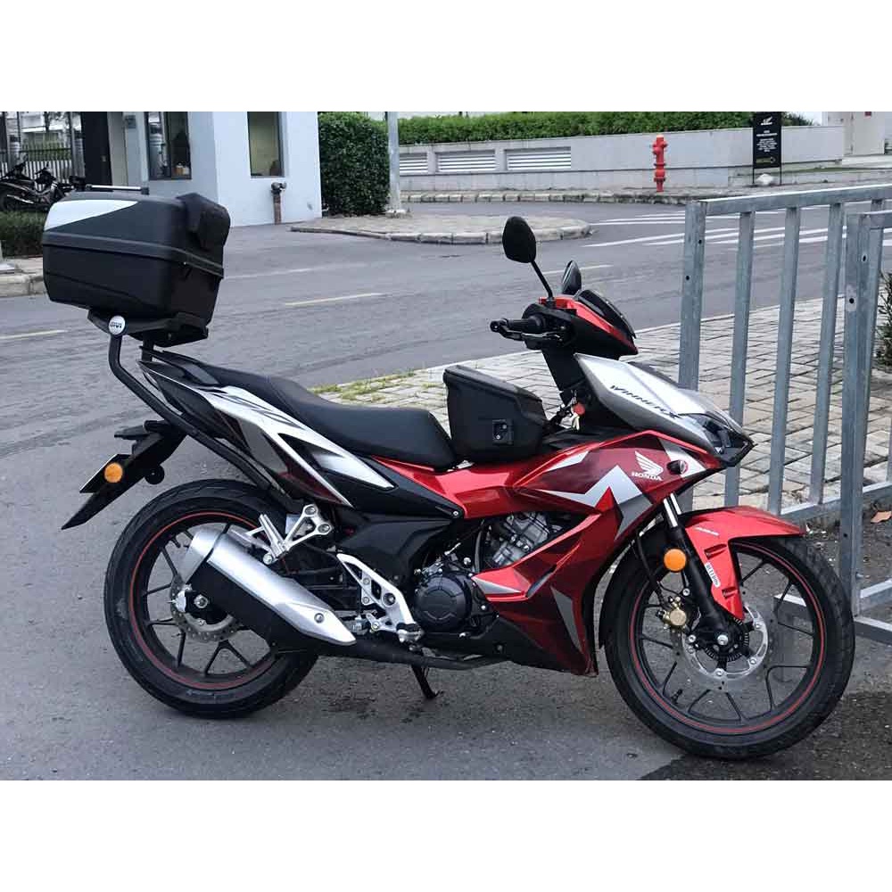BAGA tay dắt cảng sau GIVI HRV Winner 150/Winner X thép sơn tĩnh điện, Cảng lắp thùng sau GIVI, chịu lực tốt, gắn kiểng