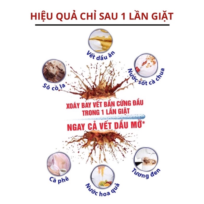 Nước tẩy trắng, Mốc quần áo – 100% Chính Hãng – Không làm mỏng vải quần áo