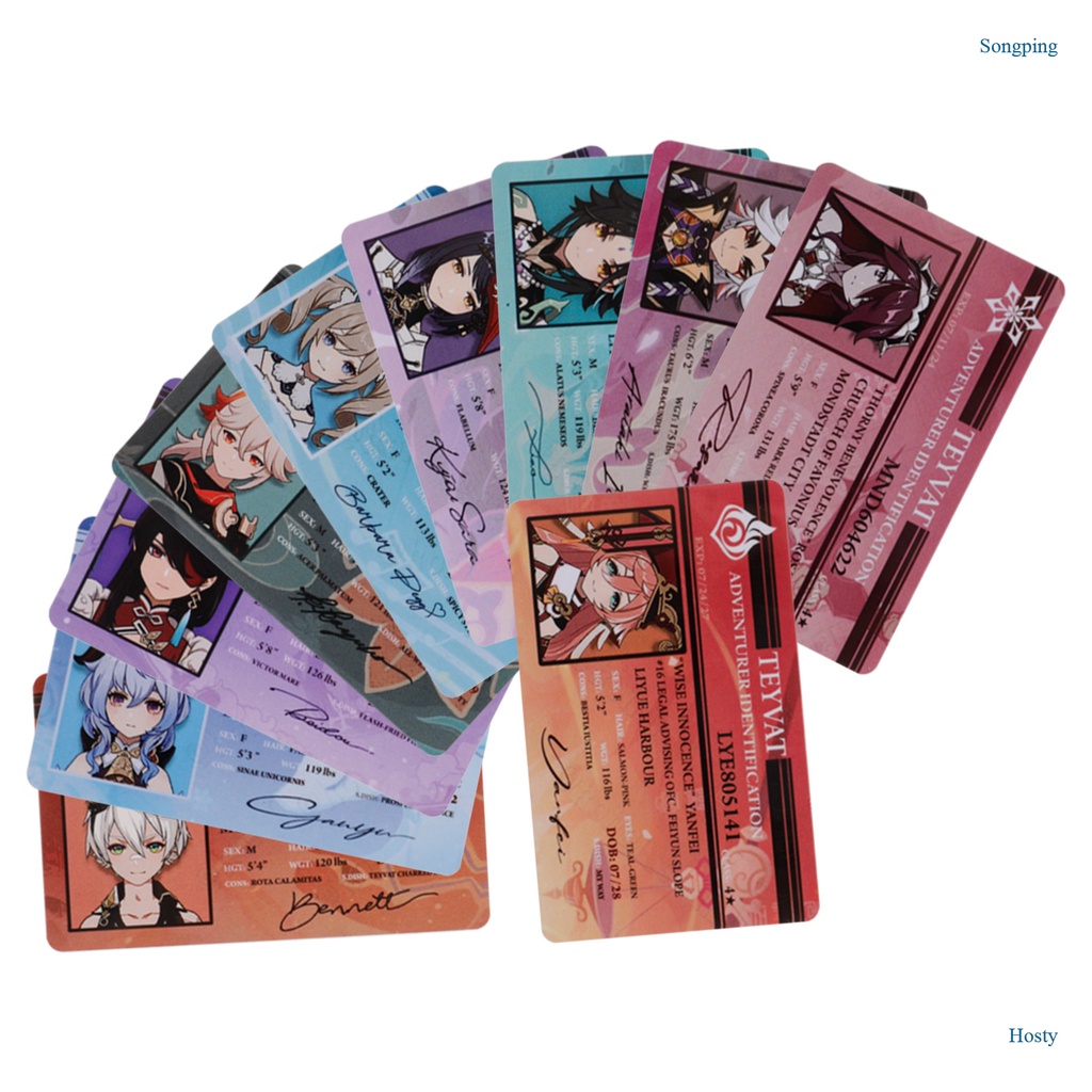 Thẻ Hình Nhân Vật Anime Bằng Pvc