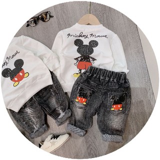 Set bò áo mickey cute