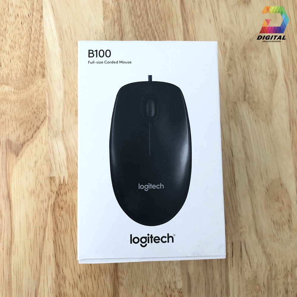 Chuột Có Dây Logitech B100 Chính Hãng