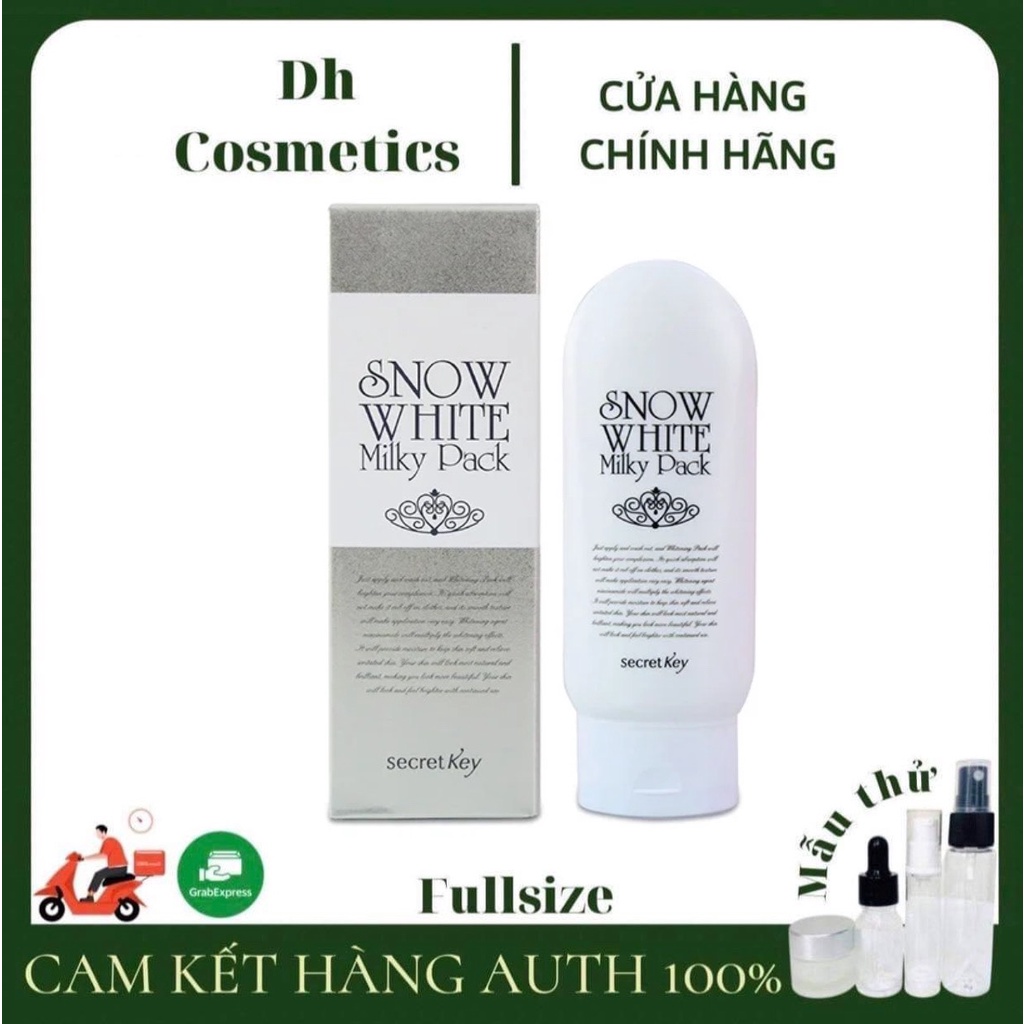 Kem Tắm Trắng Da Toàn Thân Secret Key Snow White Milky Pack 200ml - Dhcosmetic