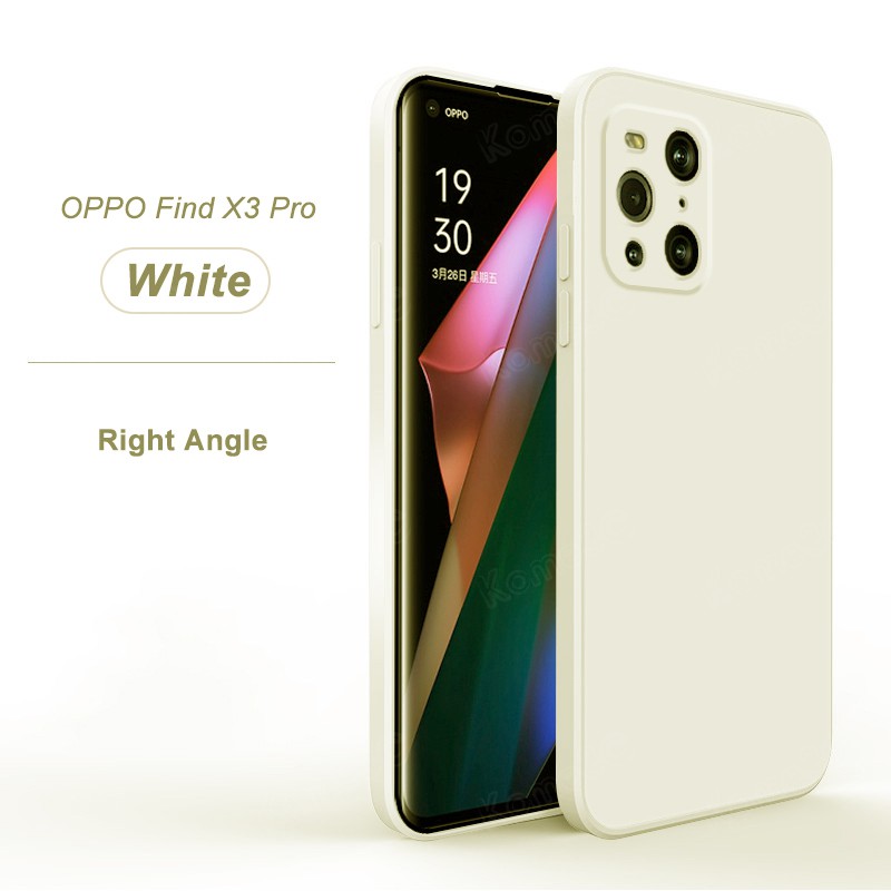 Ốp điện thoại màu trơn bảo vệ cho OPPO Find X3 Pro FindX3Pro