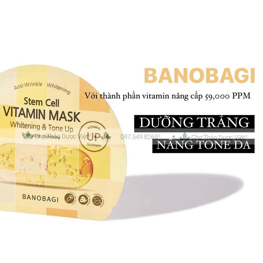 Mặt nạ vitamin Banobagi ( Mặt nạ giấy dưỡng ẩm, trắng da, mờ nám) - Chợ Thảo Dược Việt