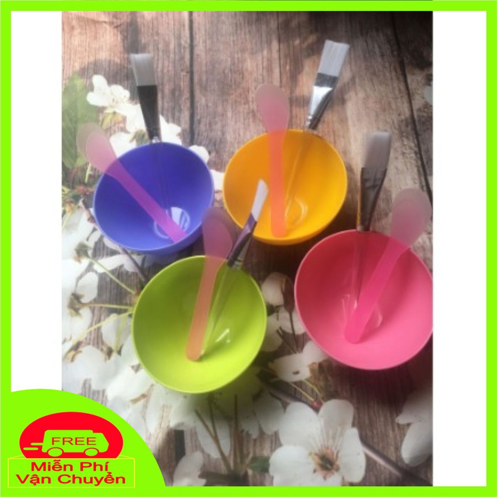 Bát Pha Bột Mặt Nạ , Chổi , Thìa