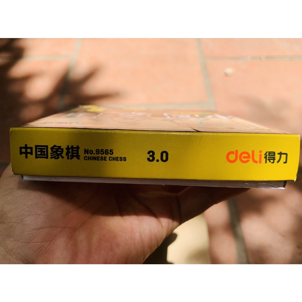 Bàn cờ tướng Deli bằng giấy kèm quân cờ nhựa giúp phát triển trí tuệ - 9565