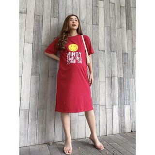 Đầm thun Bầu form suông gọn dáng