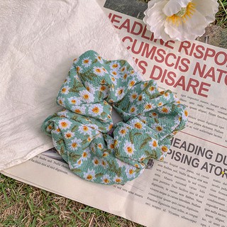 Scrunchies dây cột tóc hoa cúc