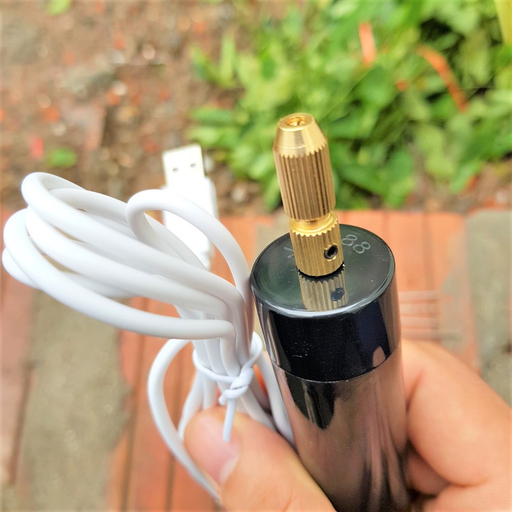 Máy khoan mini cầm tay dùng nguôn USB 5V công suất 10W chuyên dùng chế đồ