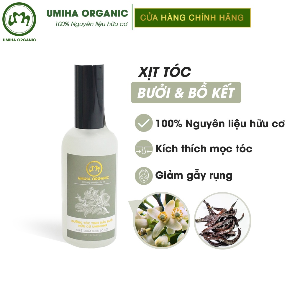 Xịt dưỡng tóc tinh dầu Vỏ Bưởi và Bồ Kết UMIHOME (50/100ml)