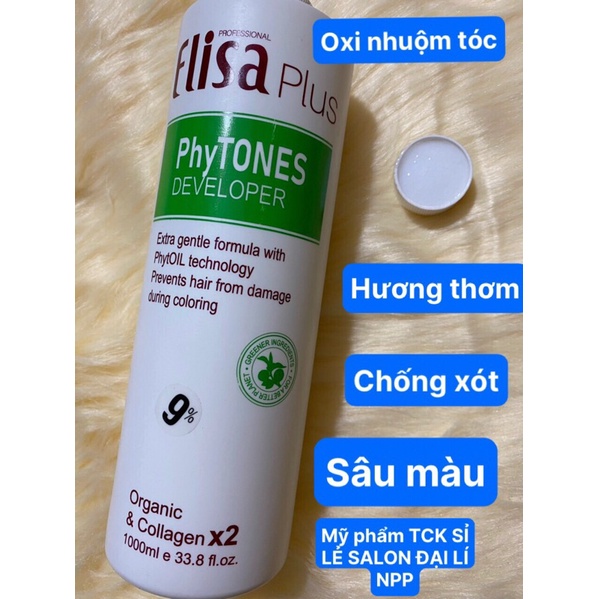 [HÀNG CHÍNH HÃNG] TRỢ NHUỘM TÓC -OXI NHUỘM TÓC HƯƠNG THƠM CHỐNG XÓT ELISA 1000ml