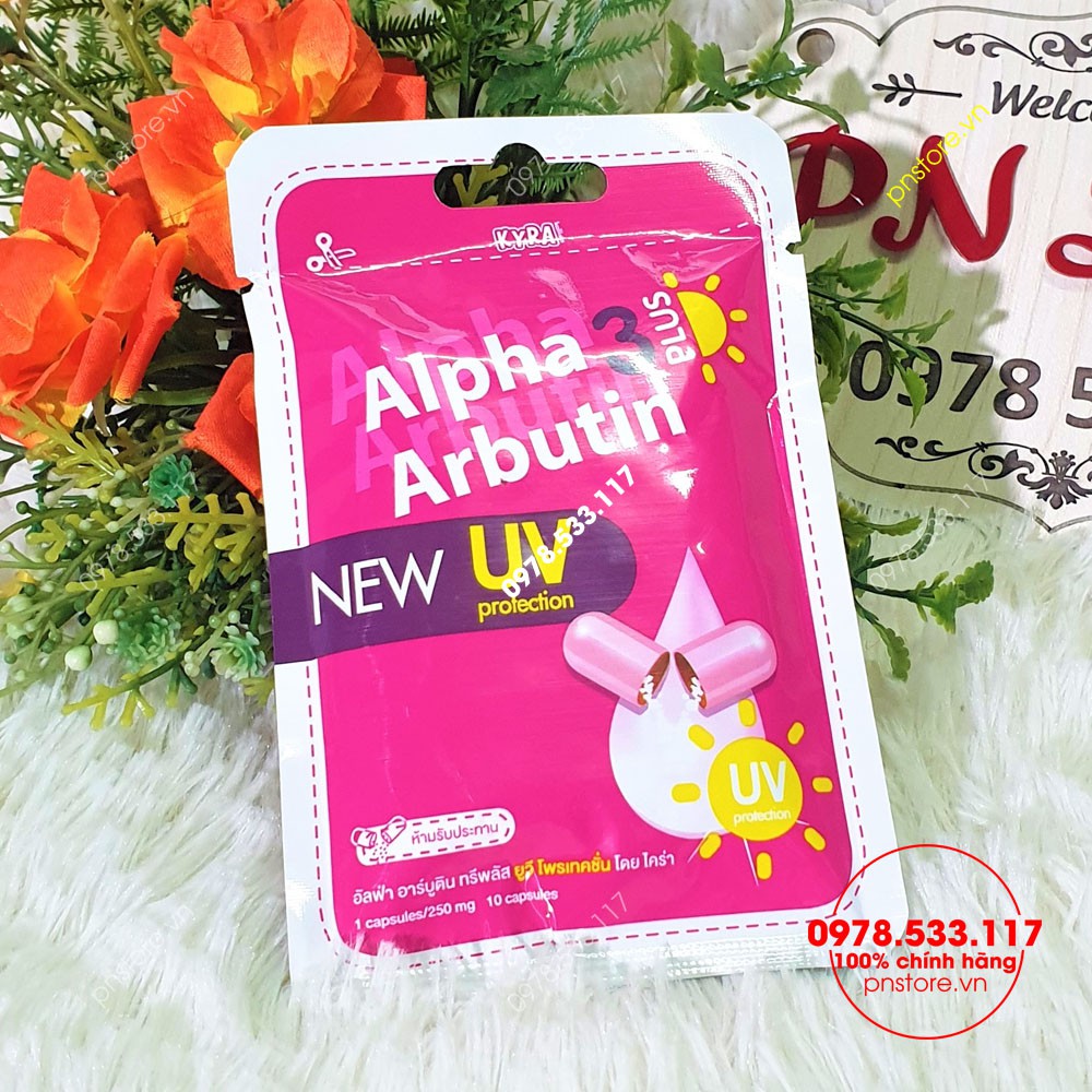 Viên Kích Trắng Alpha Arbutin 3 Plus mẫu mới 10 viên [Ban Ngày] | BigBuy360 - bigbuy360.vn