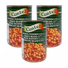 Contel các loại đậu lon