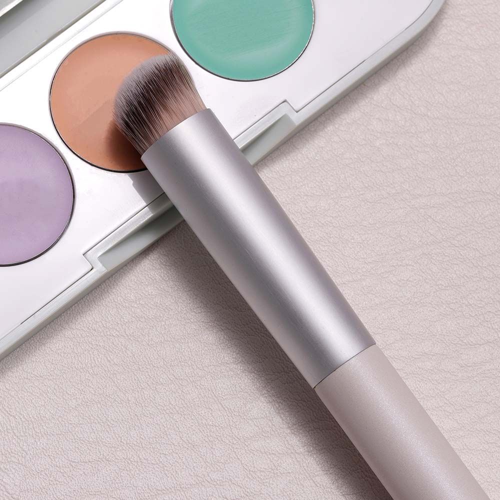 [Hàng mới về] Cọ Trang Điểm Sợi Tổng Hợp Tay Cầm Bằng Gỗ Dùng Đánh Phấn Bắt Sáng/Phấn Che Khuyết Điểm