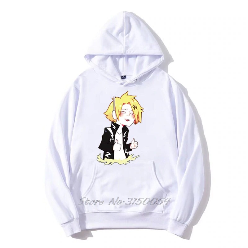 Áo Hoodie In Hình Nhân Vật Kaminari Denki Phim Học Viện Siêu Anh Hùng Vui Nhộn Cho Nam