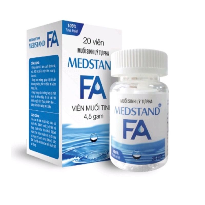 Viên muối sinh lý tự pha Medstand FA chính hãng, tiện dụng nhất thị trường