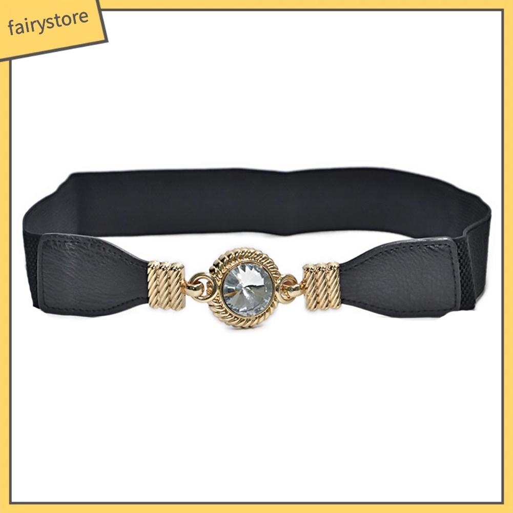 Thắt Lưng Nữ Mặt Tròn Đính Đá Lấp Lánh