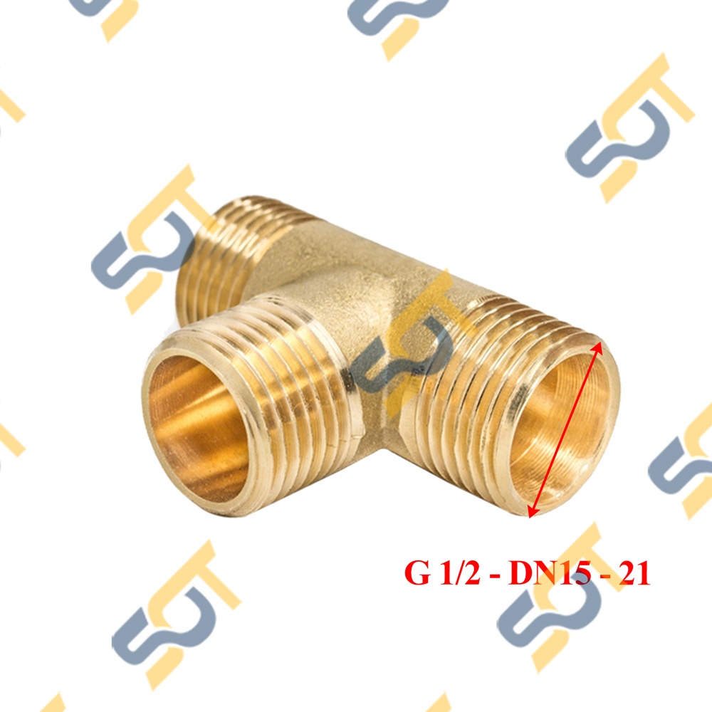 [TEE NỐI REN] Tê chia ba đầu ren trong &amp; ngoài bước ren BSP hệ G dân dụng (pipe fitting tee male &amp; female)