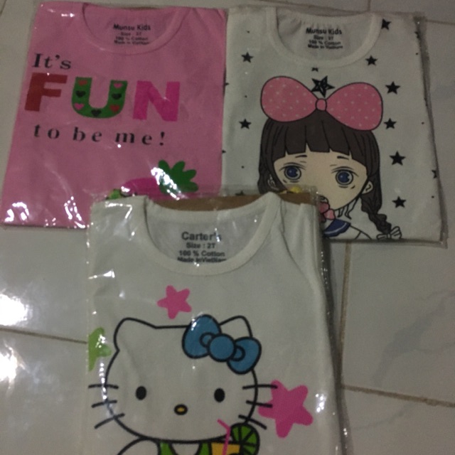 Set 3 bộ carter bé gái
