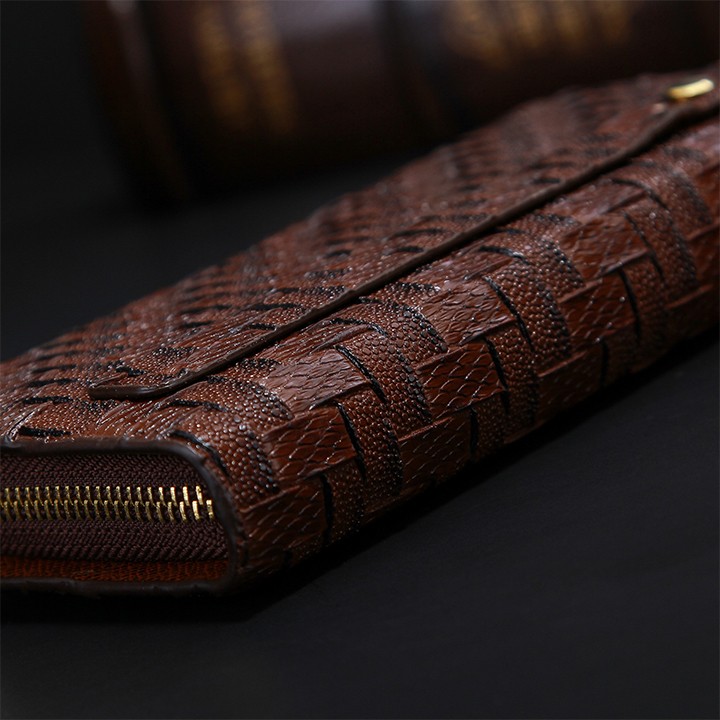 Ví dài kiểu da rắn phong cách Châu âu có ngăn đựng thẻ tín dụng